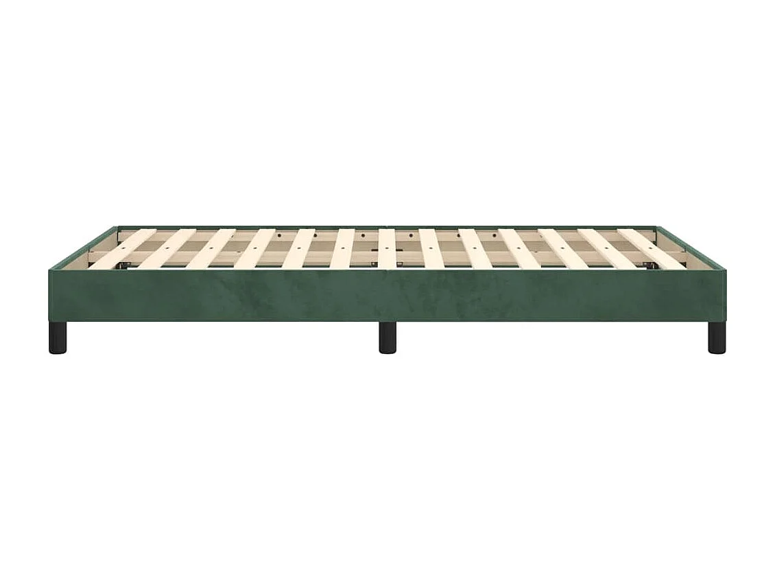 Giroletto senza Materasso Verde Scuro 120x200 cm in Velluto