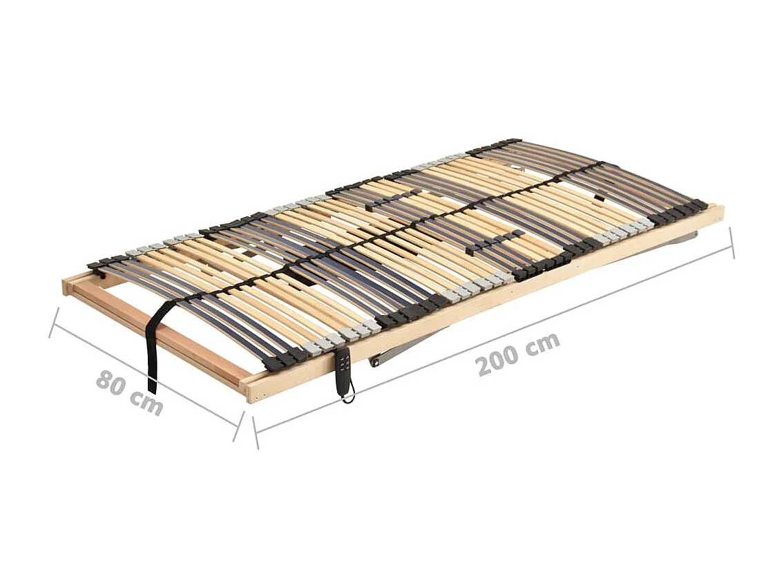Lattenbodem met 42 latten 7 zones elektrisch 80x200 cm