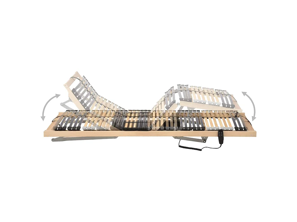 Lattenbodem met 42 latten 7 zones elektrisch 80x200 cm
