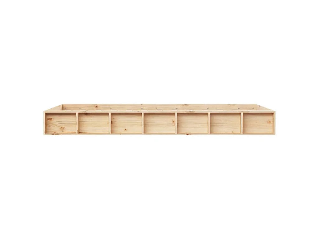 Cadre de lit sans matelas 75x190 cm bois massif