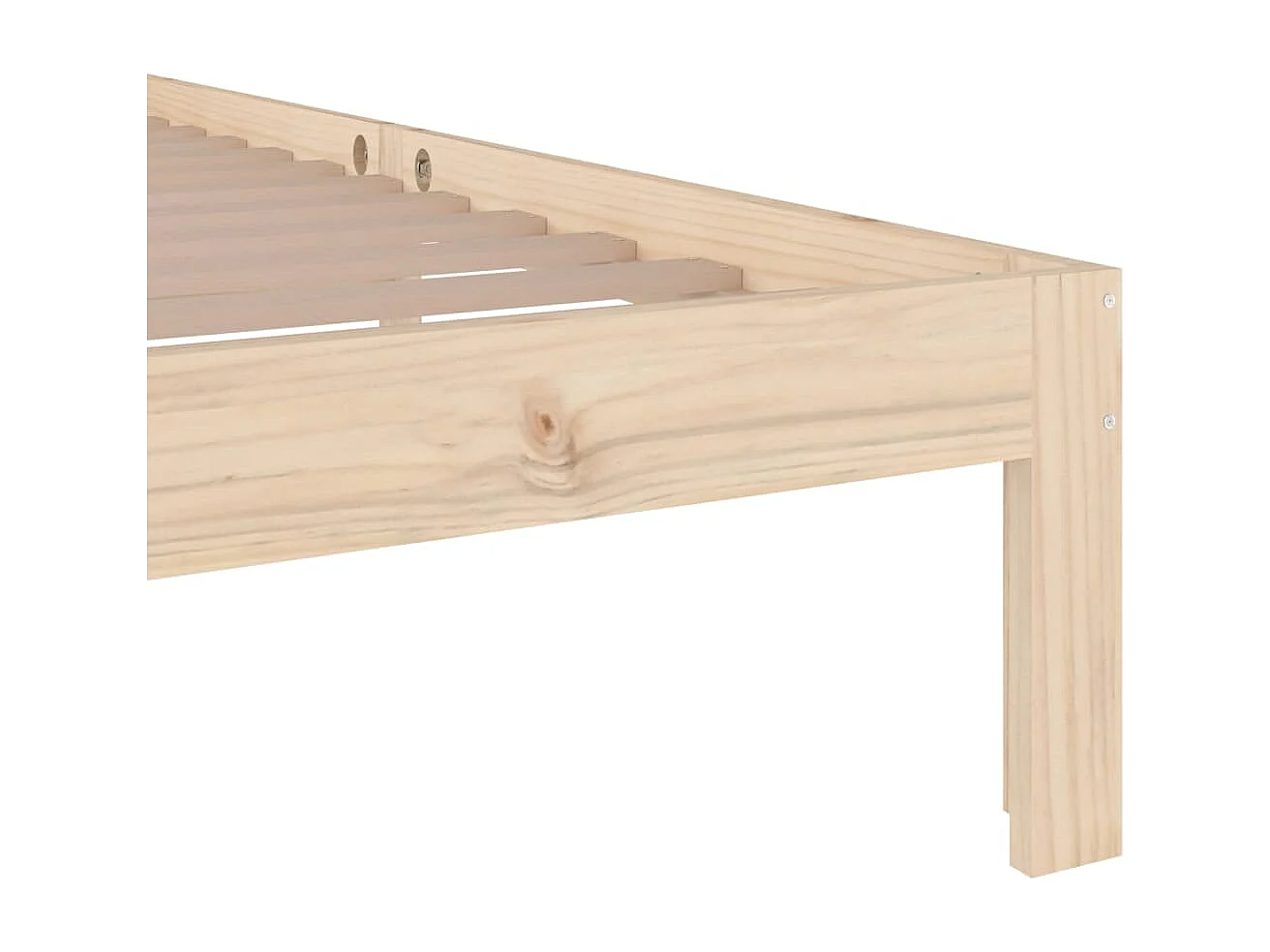 Cadre de lit sans matelas bois massif 100x200 cm