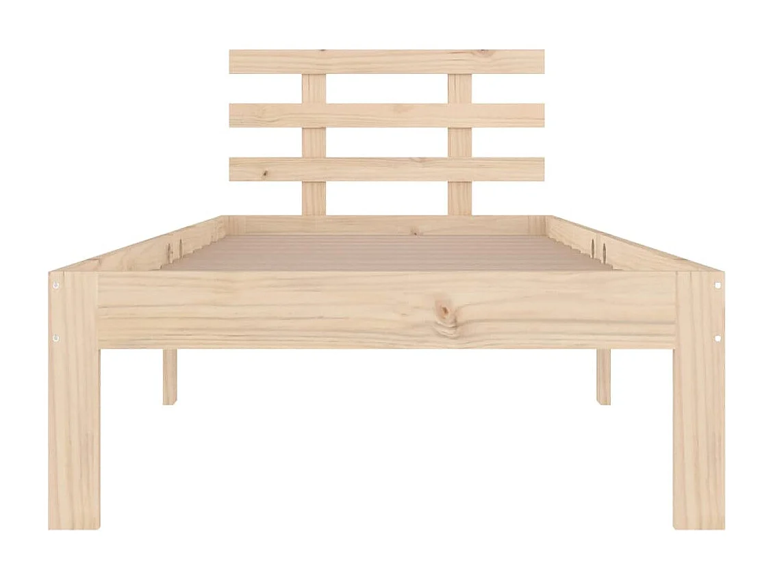 Estrutura de cama 100x200 cm madeira maciça