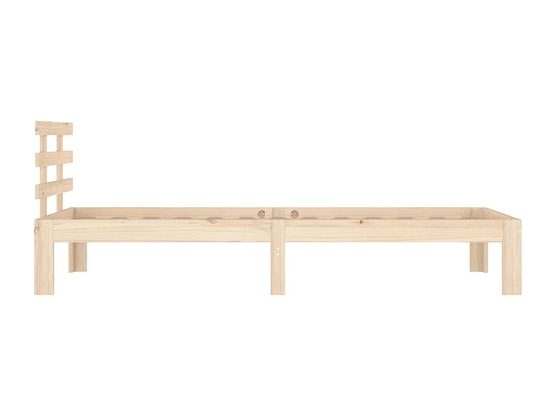 Estrutura de cama 100x200 cm madeira maciça