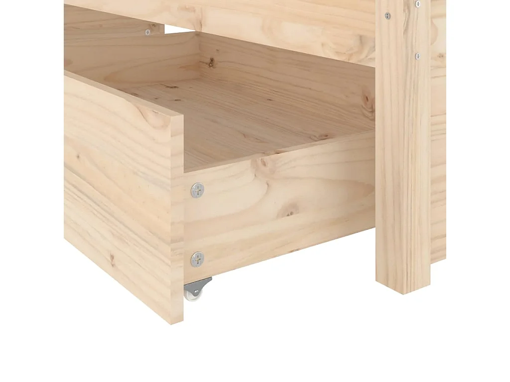 Estrutura de cama c/ gavetas 120x190 cm pequena casal