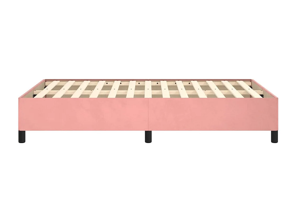 Bedframe fluweel roze 120x200 cm