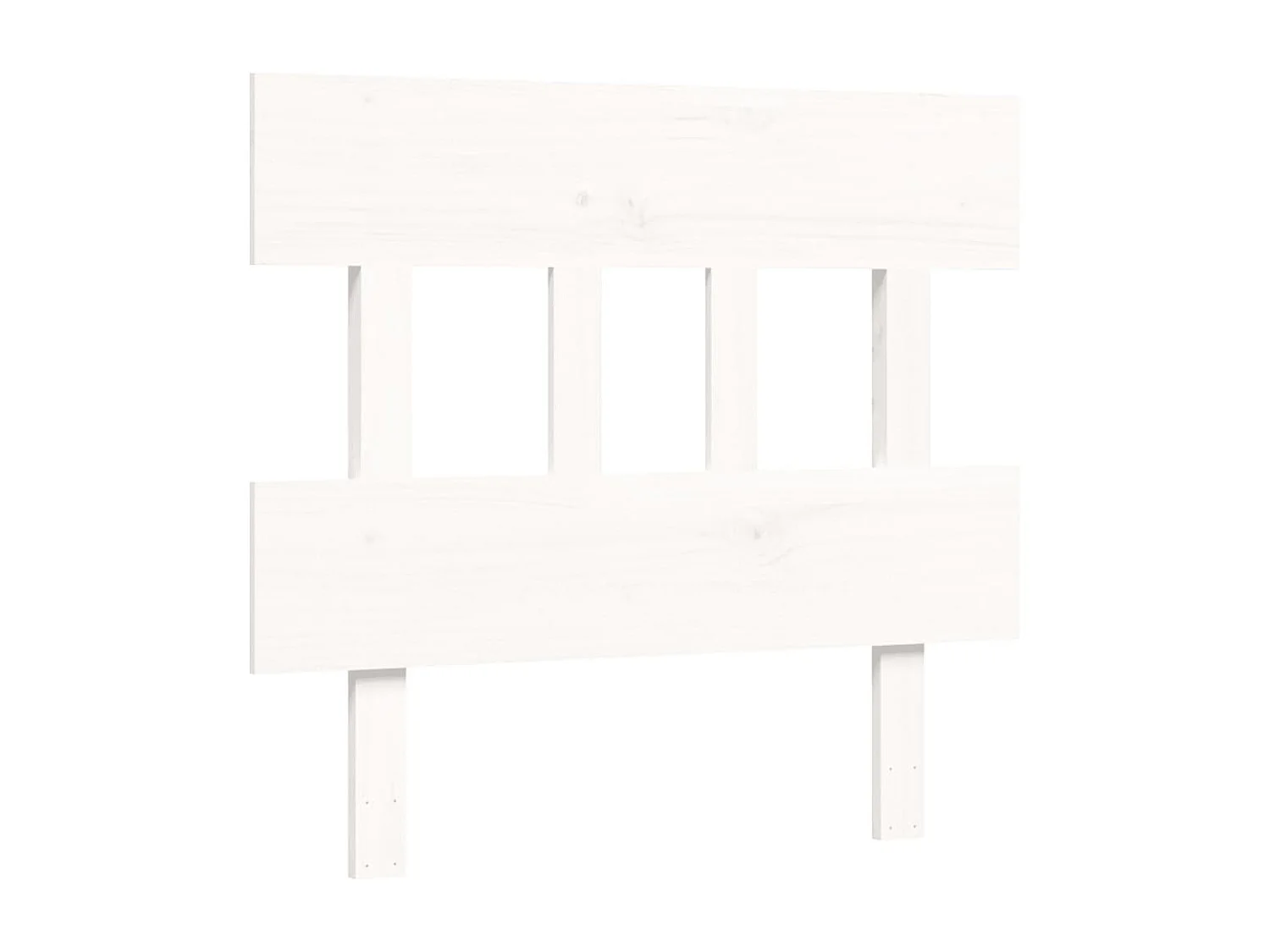 Cadre de lit sans matelas blanc 90x200 cm bois de pin massif