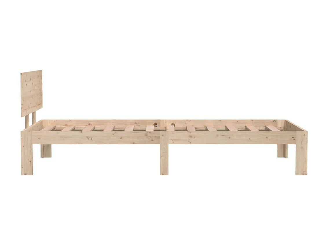 Bedframe massief hout 75x190 cm