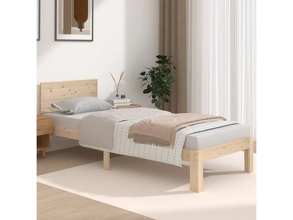 Cadre de lit sans matelas 75x190 cm