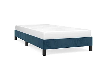 Lit velours bleu