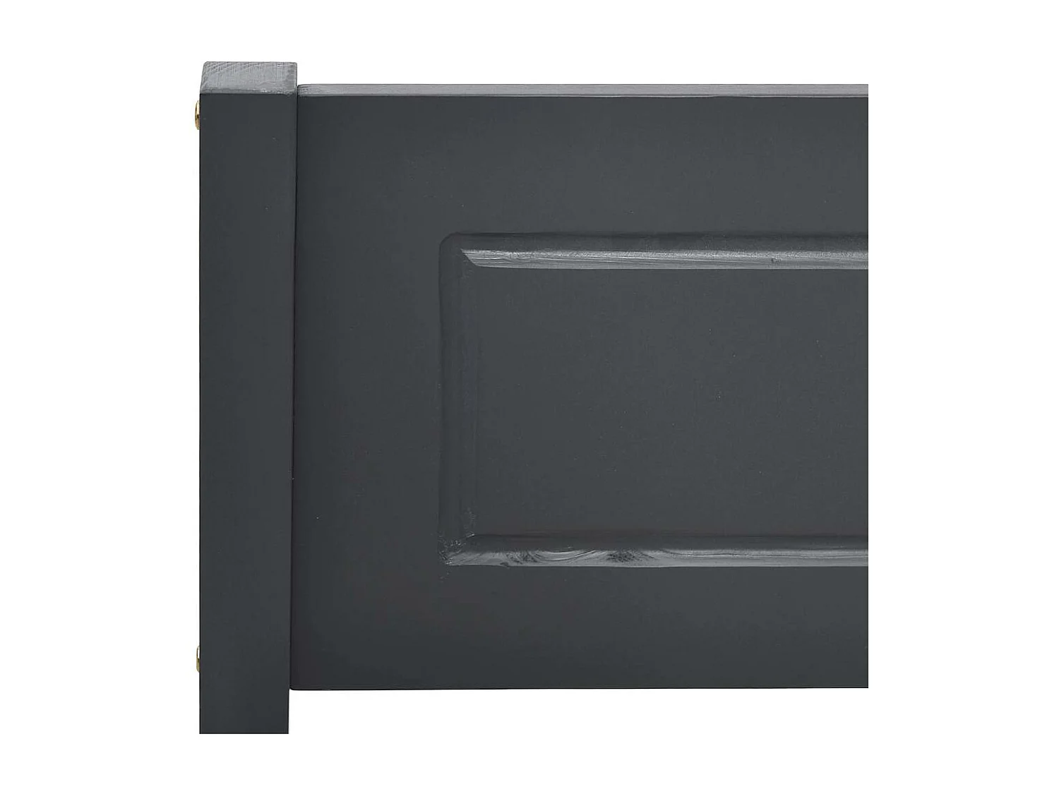 Cadre de lit sans matelas bois massif de pin gris 160x200 cm