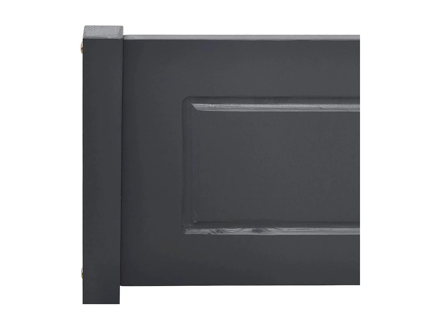 Cadre de lit sans matelas bois massif de pin gris 160x200 cm