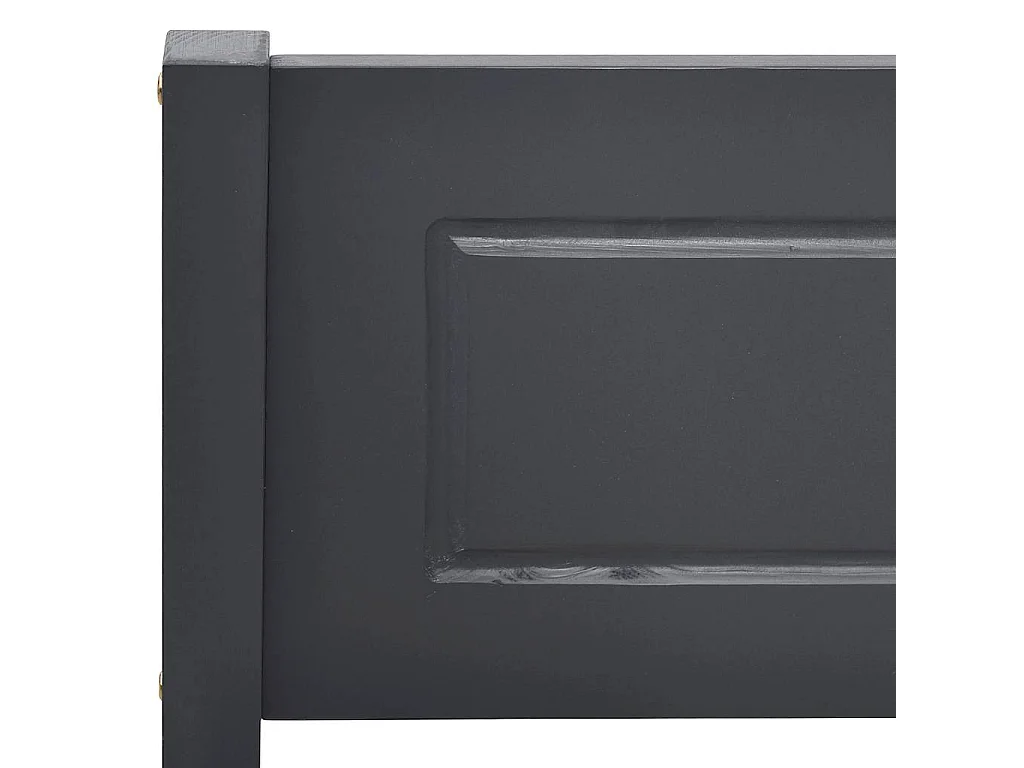 Cadre de lit sans matelas bois massif de pin gris 160x200 cm