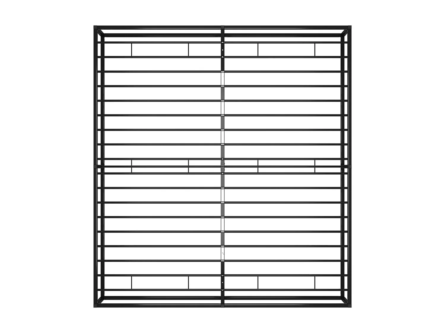 Estrutura de cama 200x200 cm metal preto