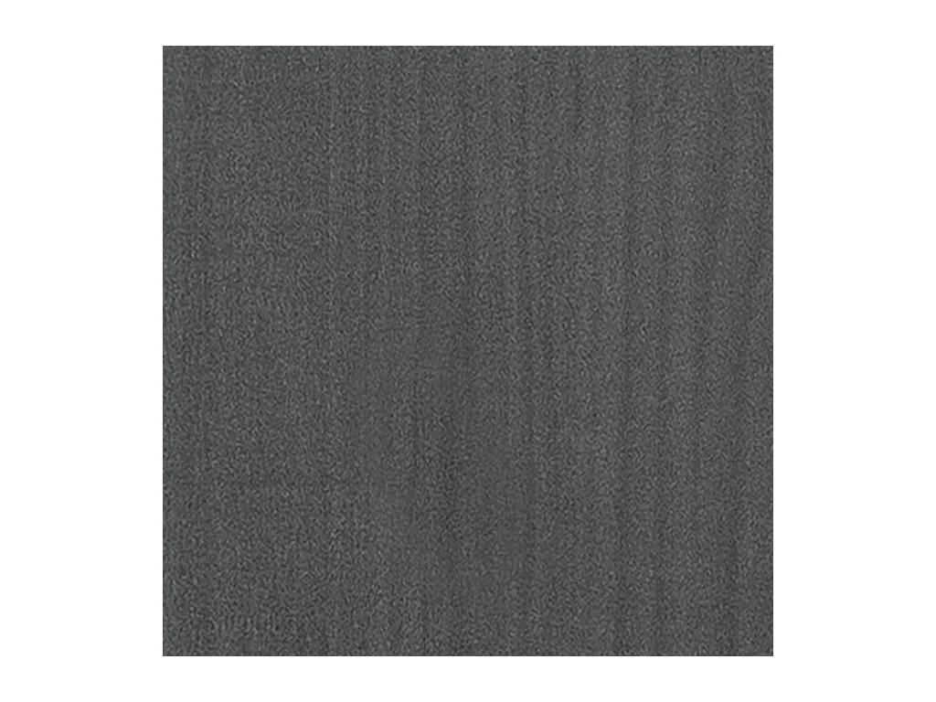 Massivholzbett Grau Kiefer 200x200 cm