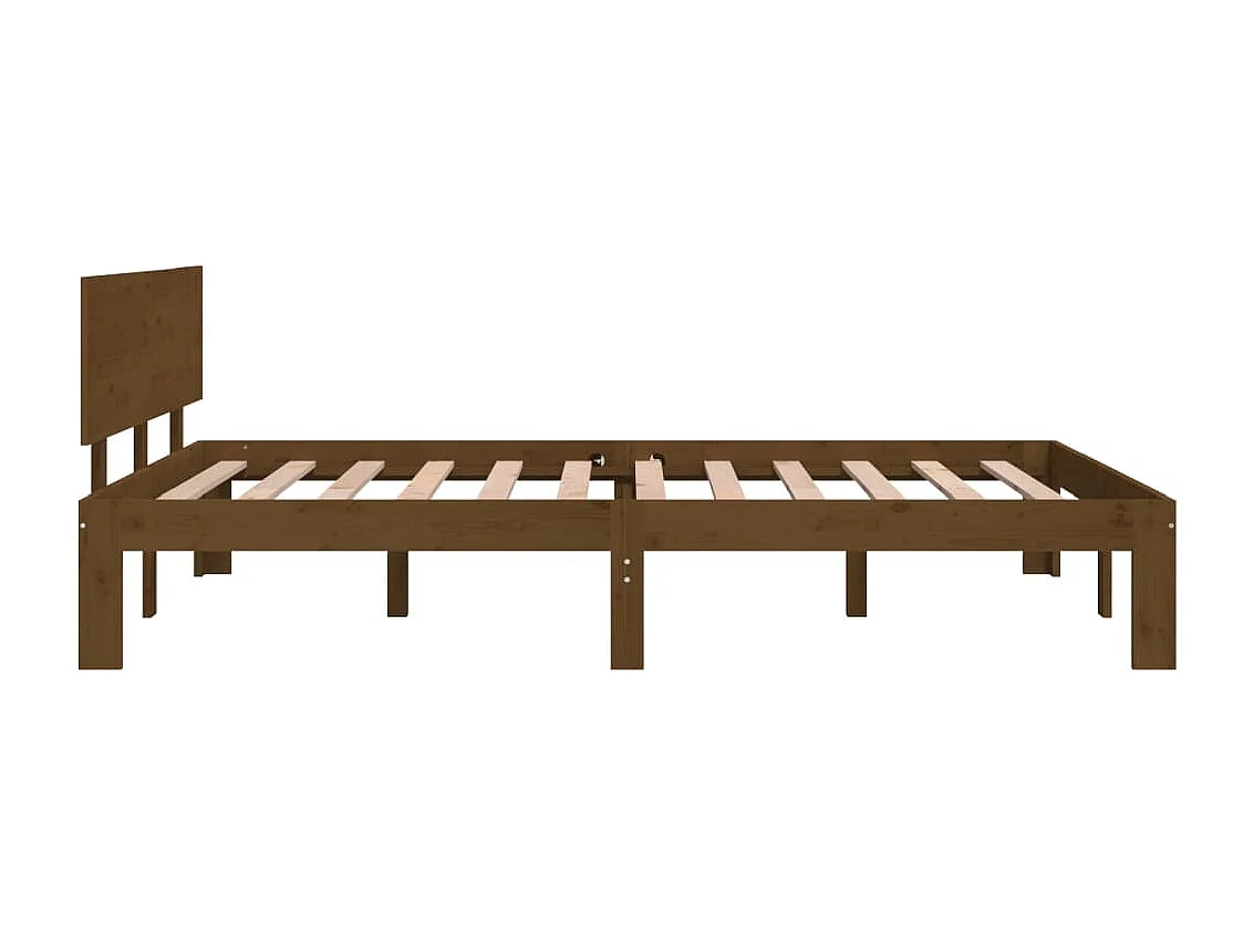 Massivholzbett Honigbraun 120x190 cm