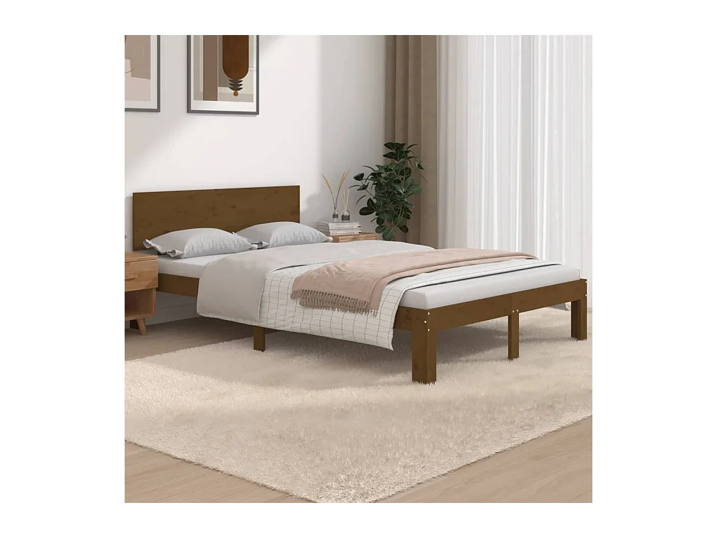 Giroletto Ambra in Legno Massello 120x190 cm Small Double