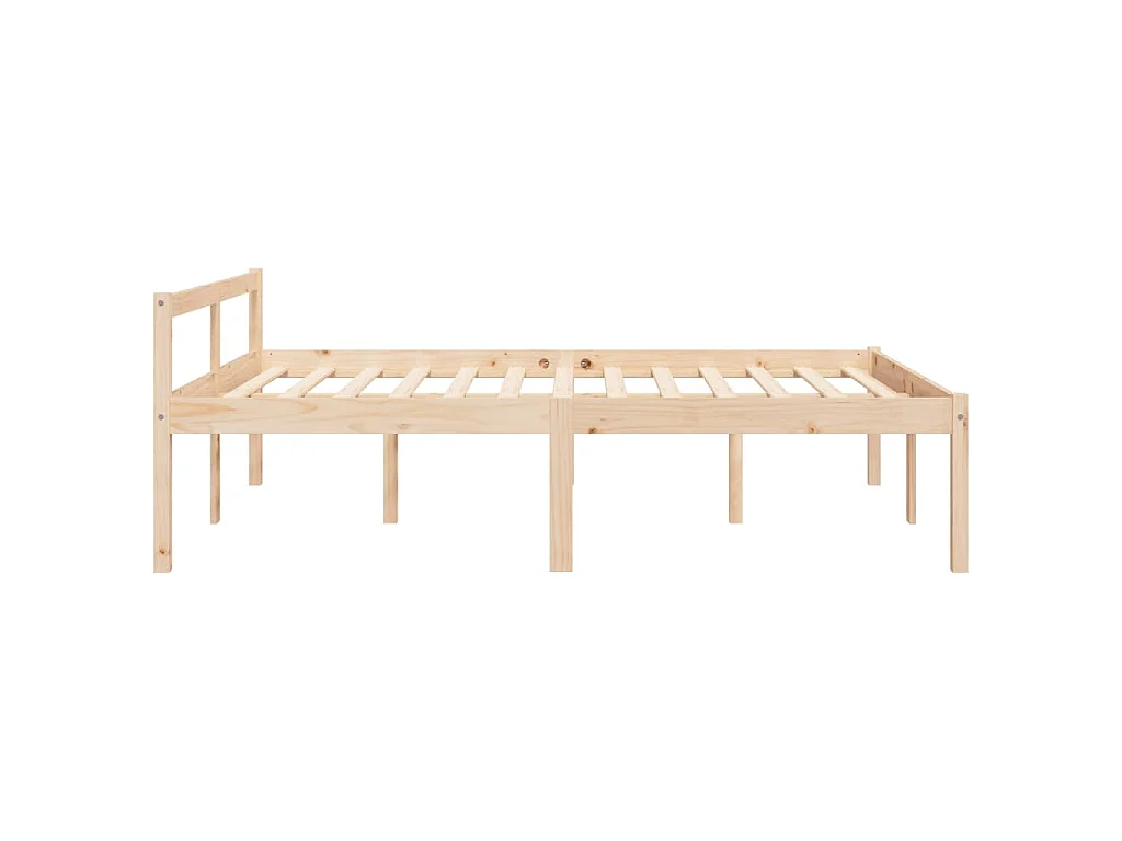 Cama para idosos 140x200 cm pinho maciço