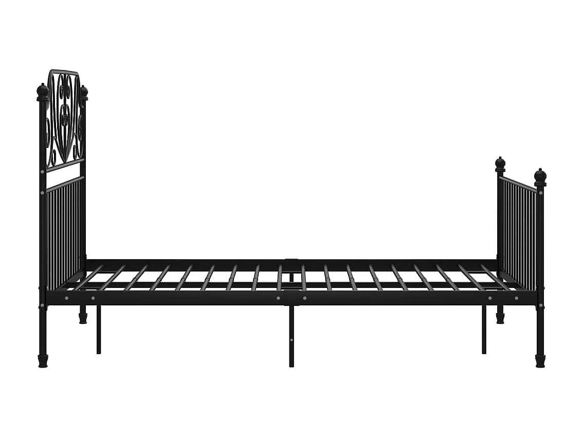 Bettgestell Schwarz Metall 120x200 cm