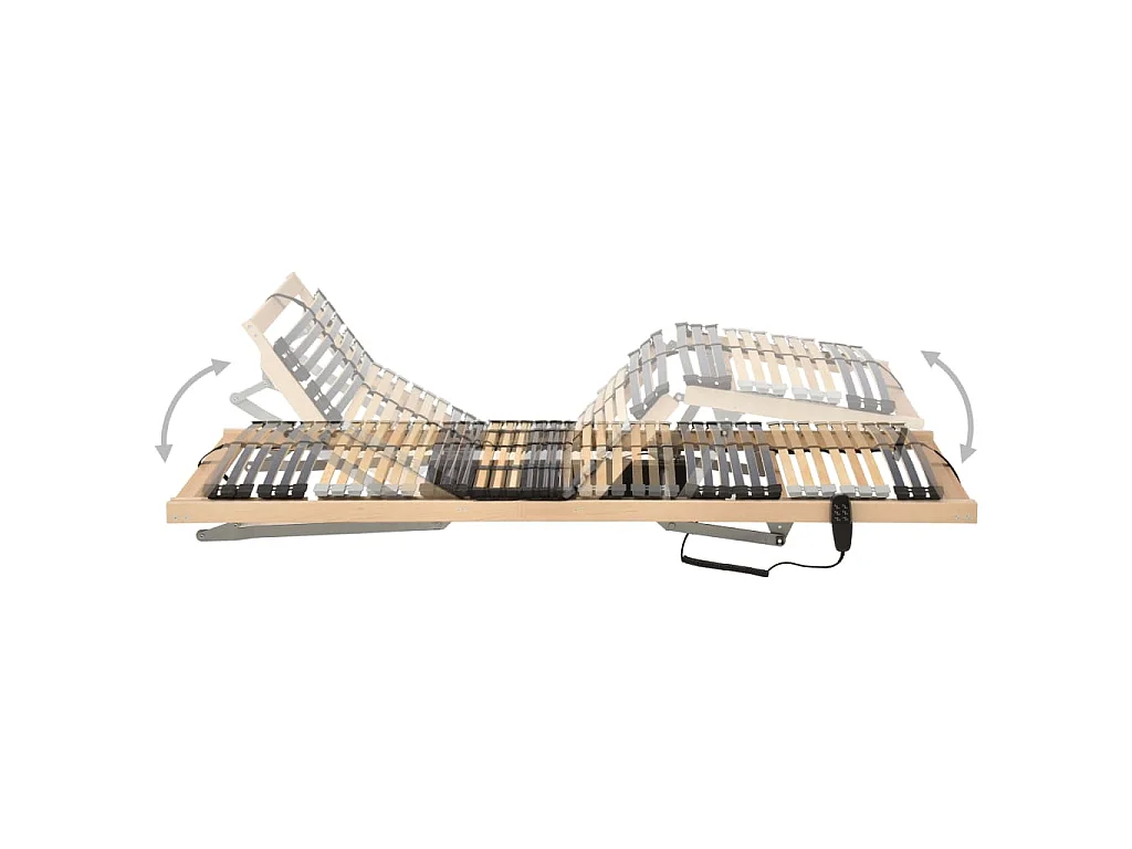 Lattenrost Elektrisch mit 42 Latten 7 Zonen 90x200 cm