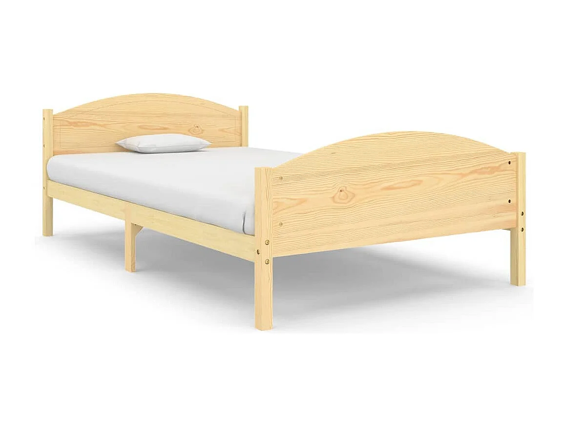 Giroletto senza Materasso 120x200 cm in Legno Massello di Pino