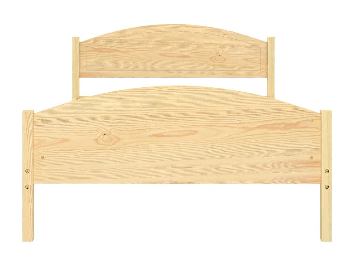 Cadre de lit sans matelas bois de pin massif 120x200 cm