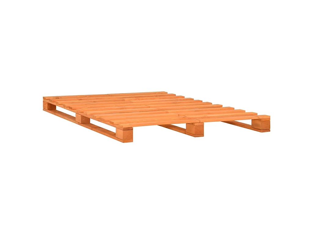Cadre de lit de palette sans matelas 140x200 cm bois massif