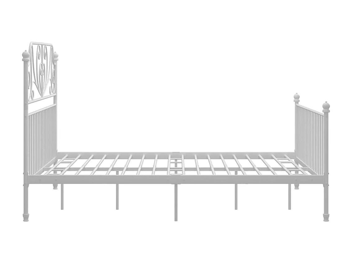 Bedframe metaal wit 140x200 cm