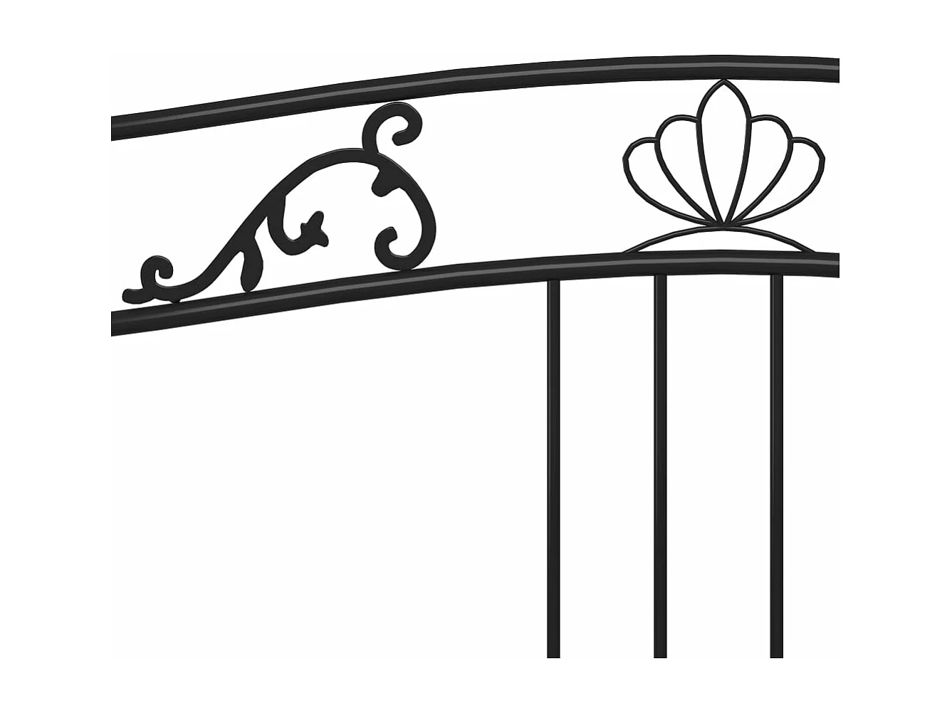 Sofá-cama 90x200 cm metal preto