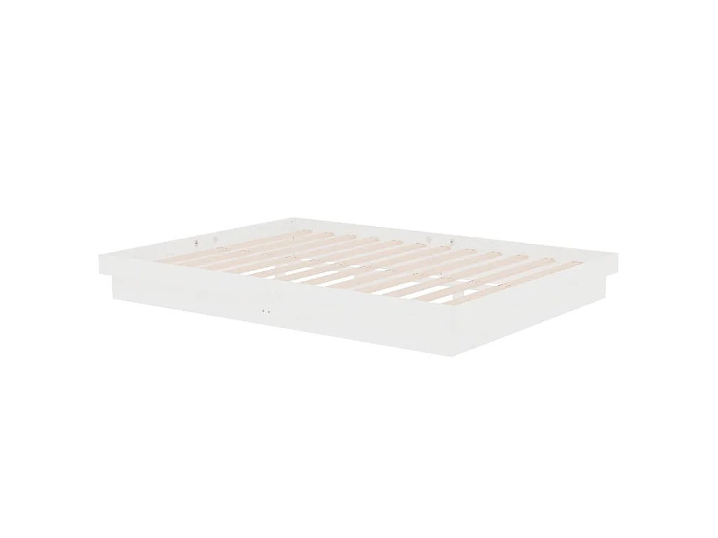 Giroletto Bianco in Legno Massello 140x190 cm
