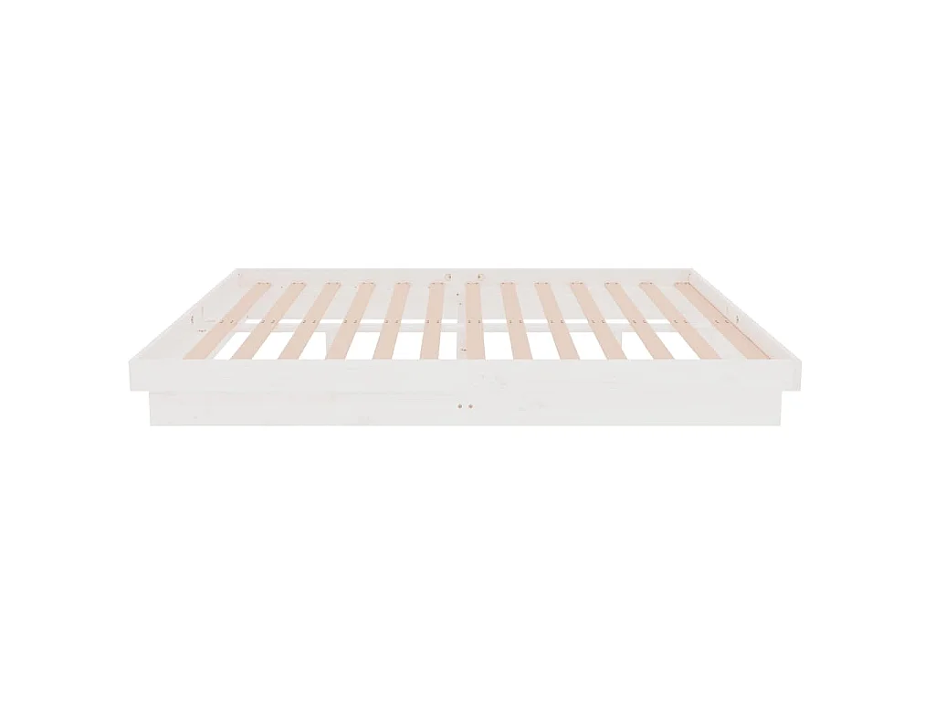 Giroletto Bianco in Legno Massello 140x190 cm