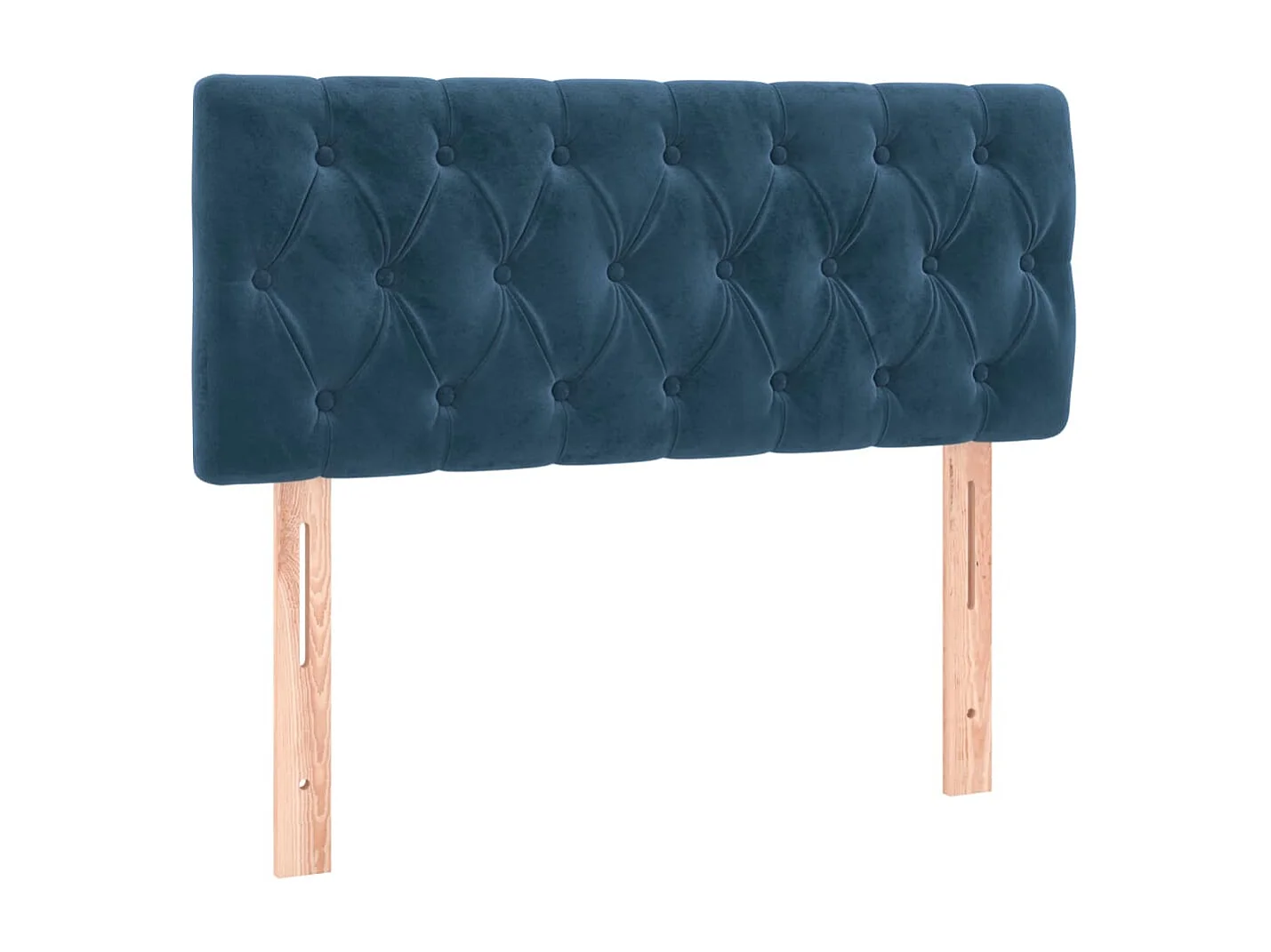 Boxspring met matras en LED fluweel donkerblauw 90x200 cm