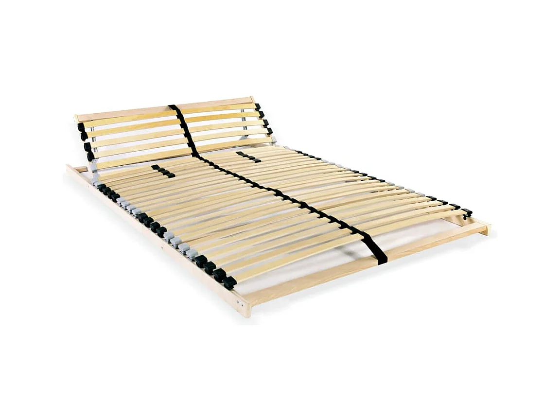 Sommier à lattes sans matelas avec 28 lattes 7 zones 120x200 cm