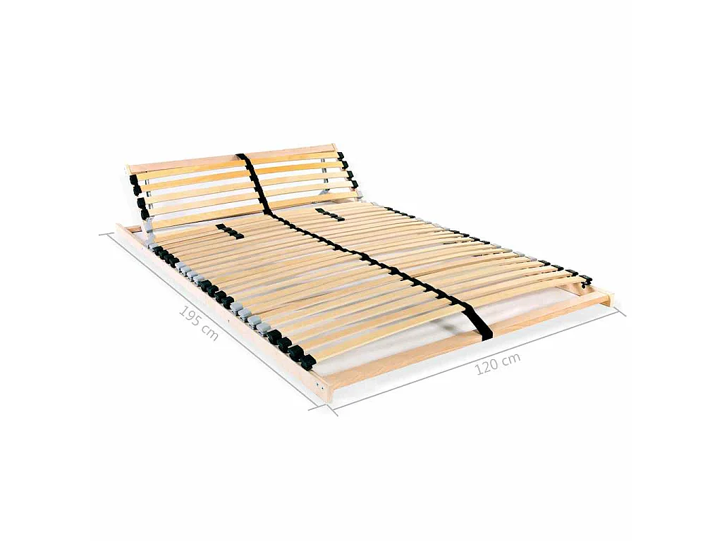 Estrado de ripas com 28 ripas 7 zonas 120x200 cm