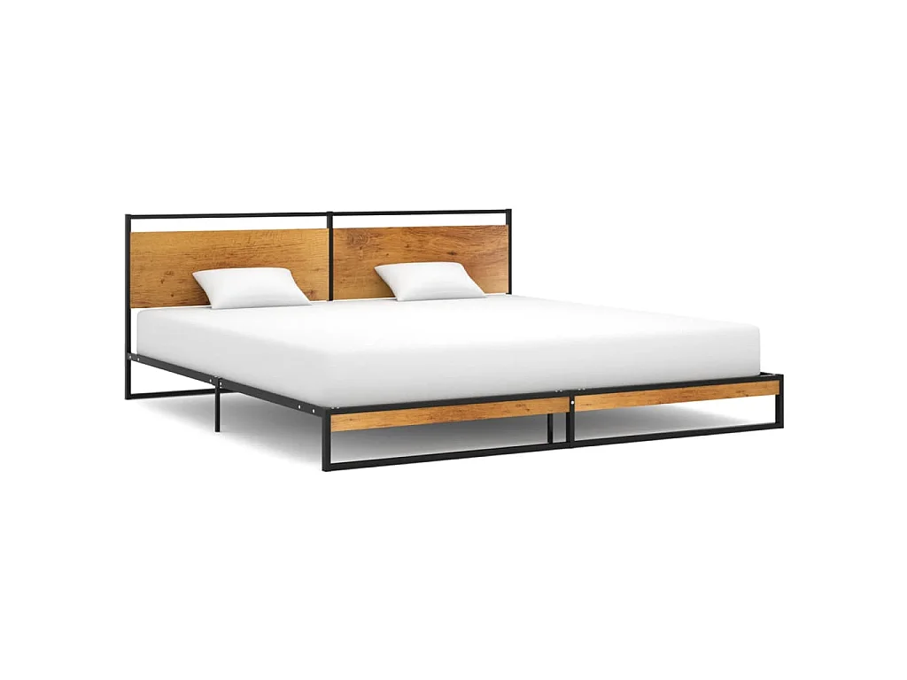 Estructura de cama sin colchón metal 200x200 cm