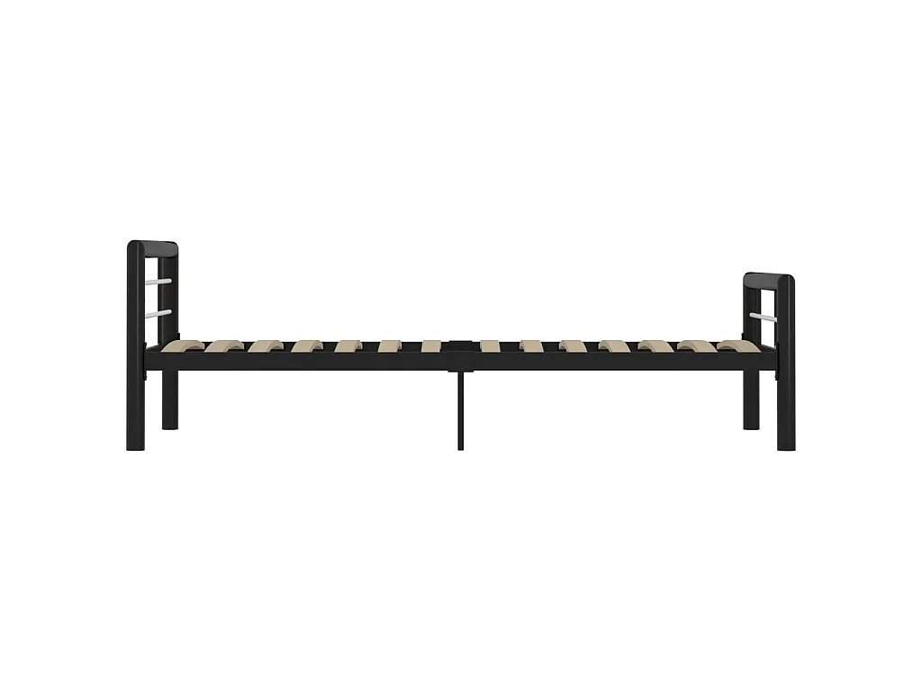 Estrutura de cama 90x200 cm metal preto e branco