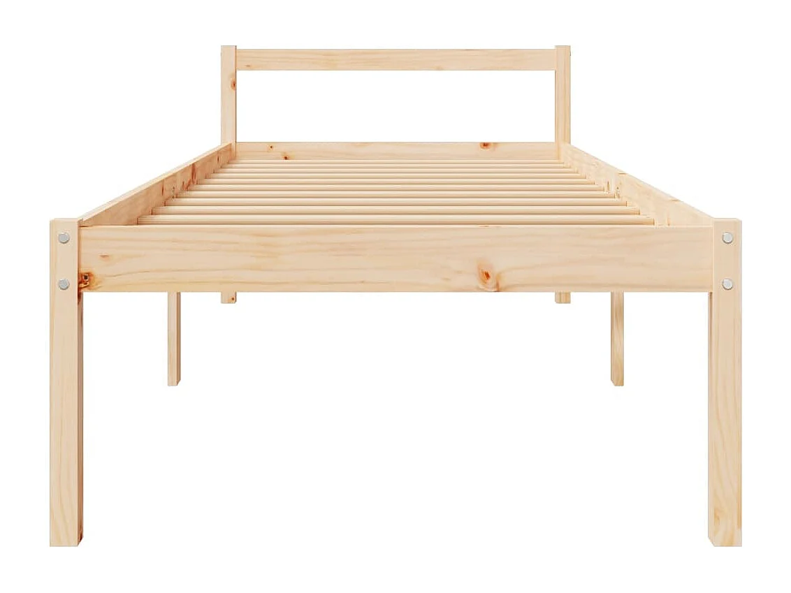 Lit pour personne âgée 90x200 cm bois massif de pin