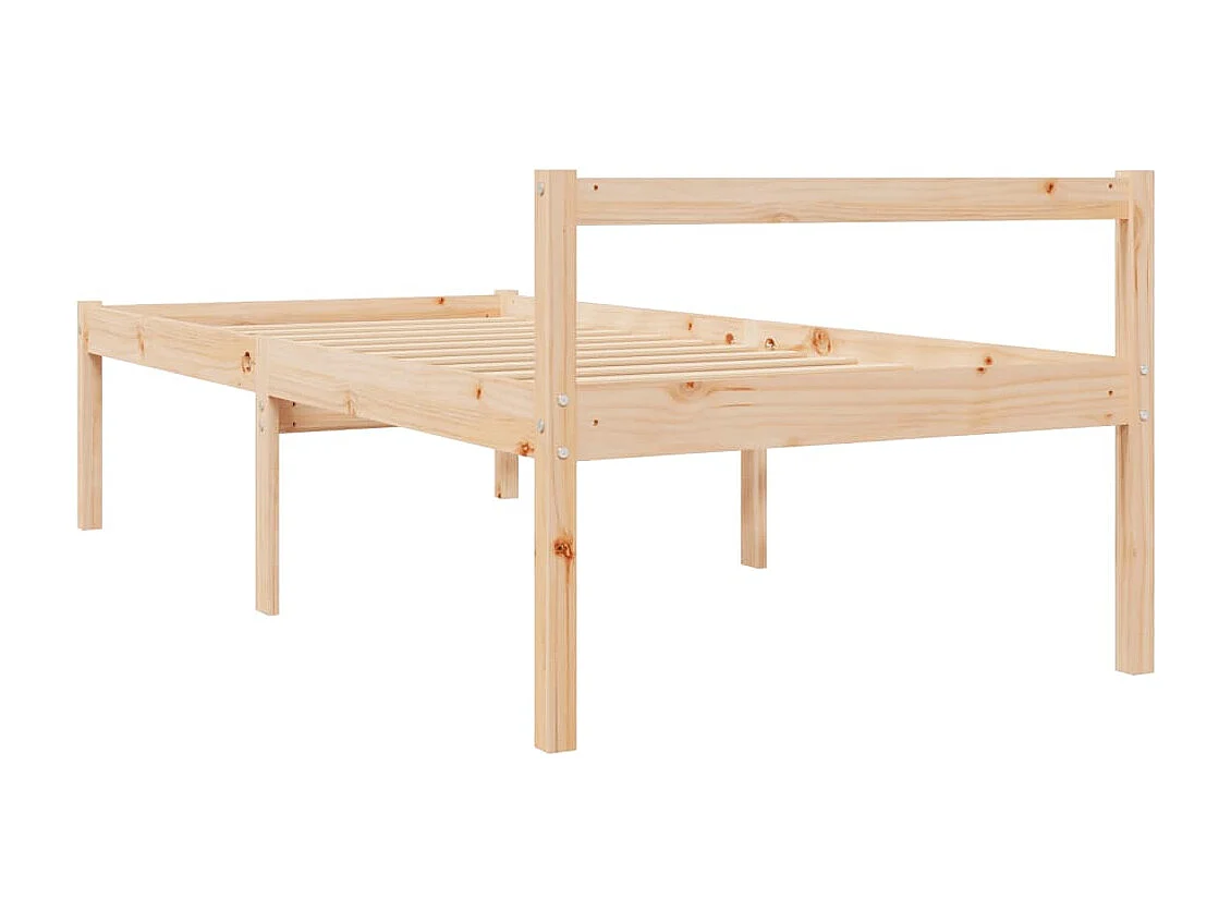 Lit pour personne âgée 90x200 cm bois massif de pin