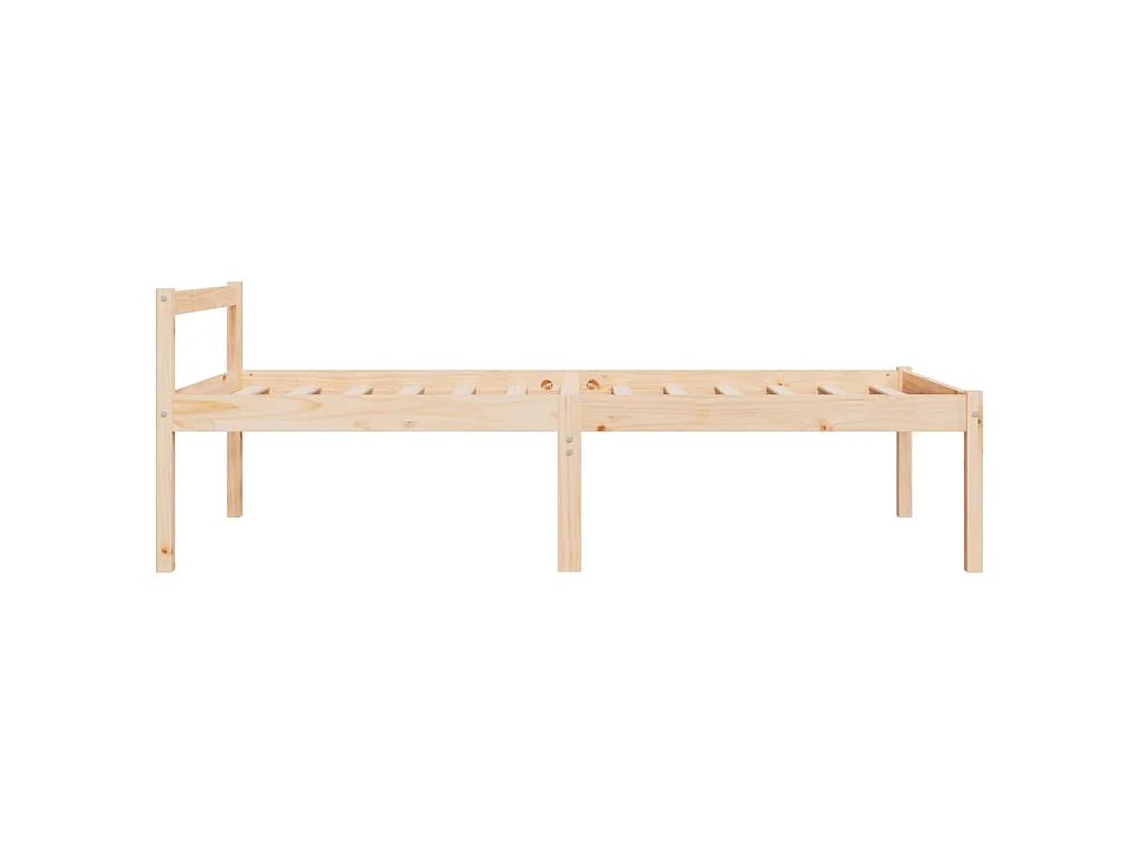 Seniorenbett 90x200 cm Massivholz Kiefer