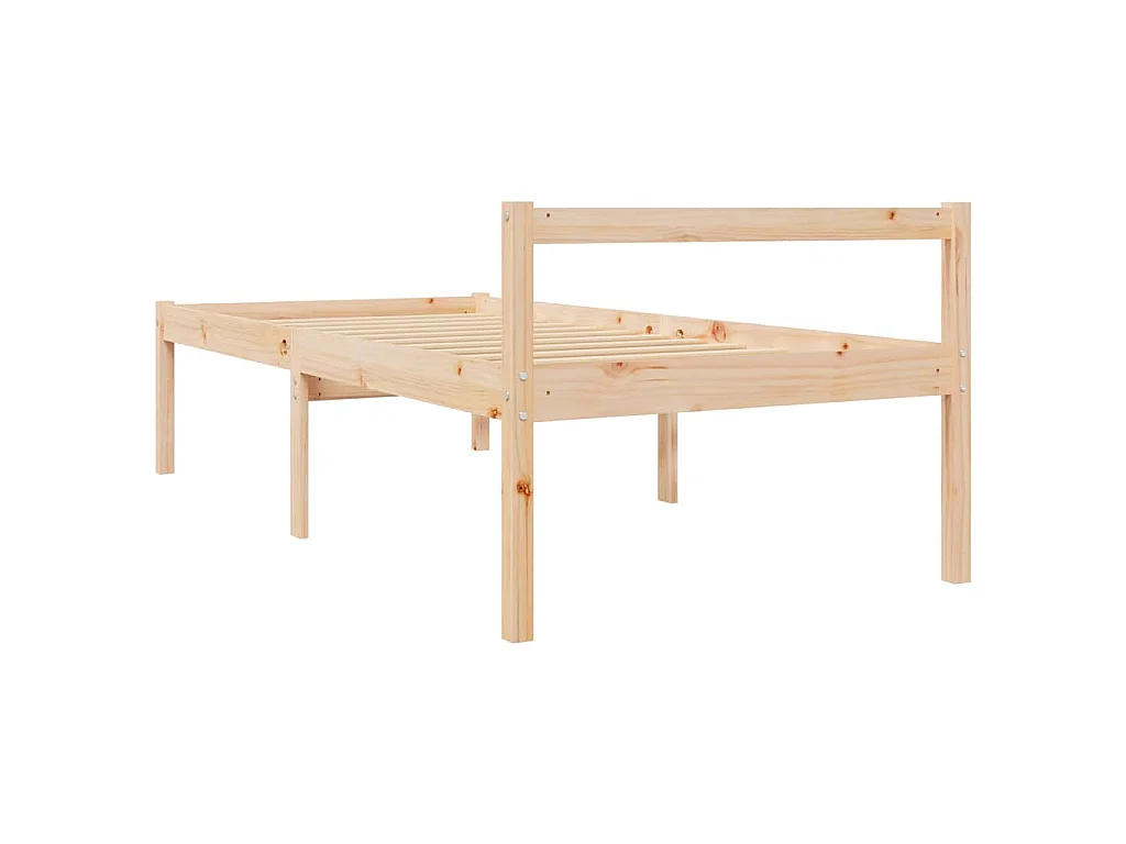 Seniorenbett 90x200 cm Massivholz Kiefer