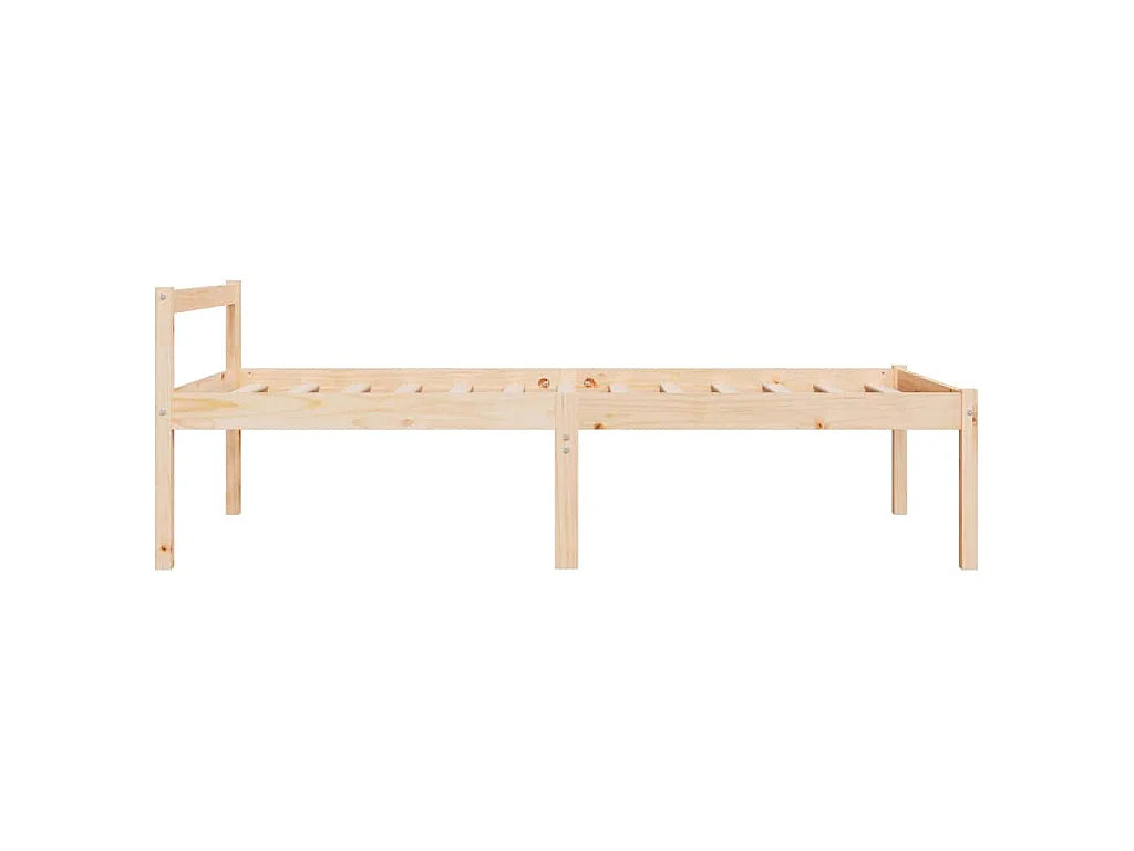 Seniorenbett 90x200 cm Massivholz Kiefer