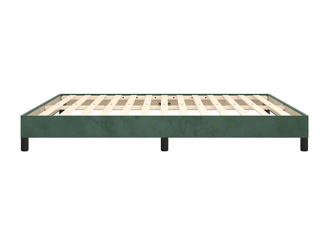 Bedframe zonder matras 160x200 cm fluweel donkergroen