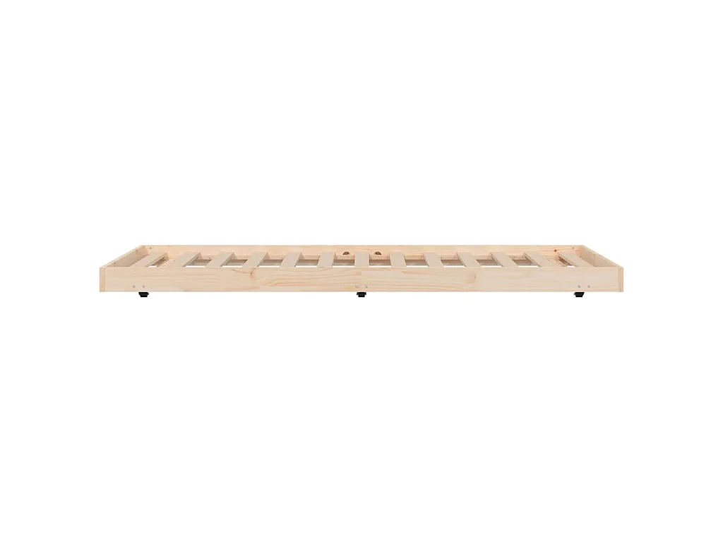 Cadre de lit sans matelas 75x190 cm bois de pin massif