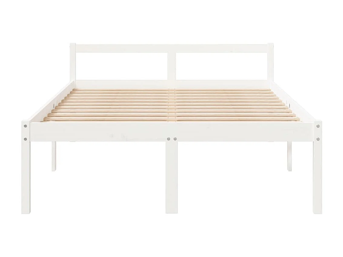 Lit pour personne âgée sans matelas 140x190 cm bois pin massif