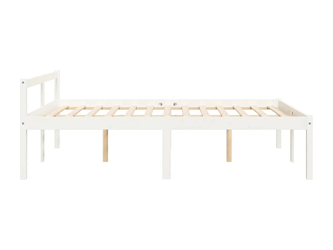 Lit pour personne âgée sans matelas 140x190 cm bois pin massif