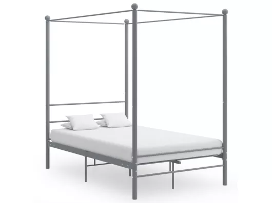 Kauf Unique Himmelbett Grau Metall 140x200 cm