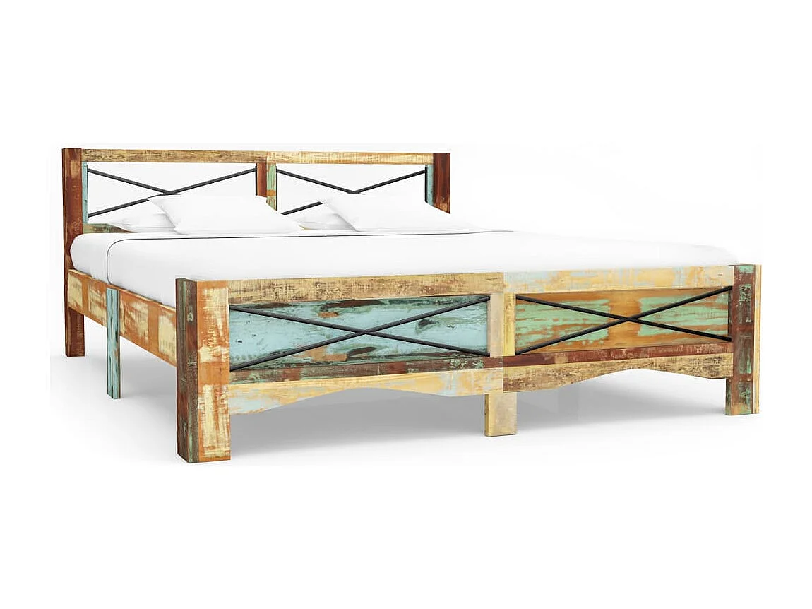 Massivholzbett Altholz 180x200 cm