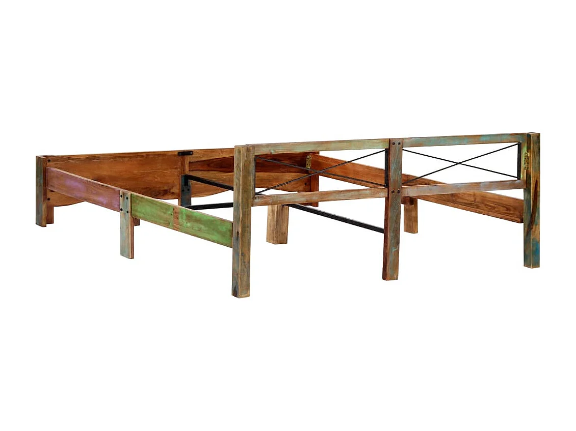 Massivholzbett Altholz 180x200 cm