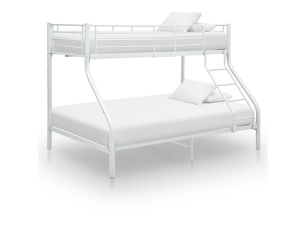 Estrutura de beliche 140x200/90x200 cm metal branco