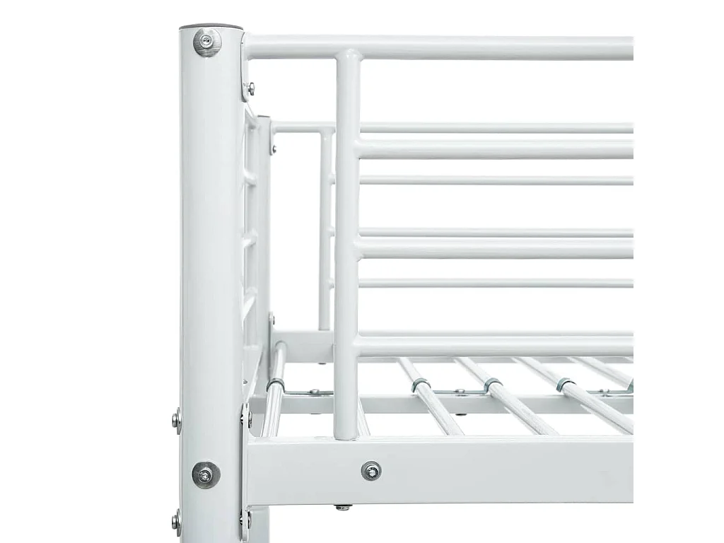 Estrutura de beliche 140x200/90x200 cm metal branco