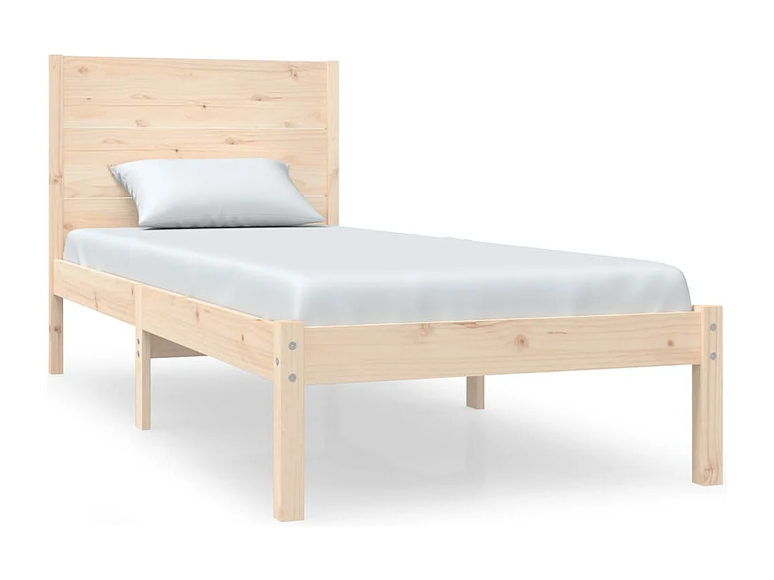 Cama sem colchão 90x200 cm madeira de pinho maciça